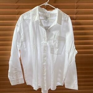 American Eagle Outfitters White Button Down Shirt NWT XL ~ UNISEX